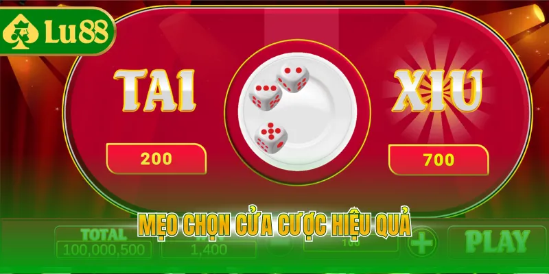Mẹo chọn cửa cược hiệu quả